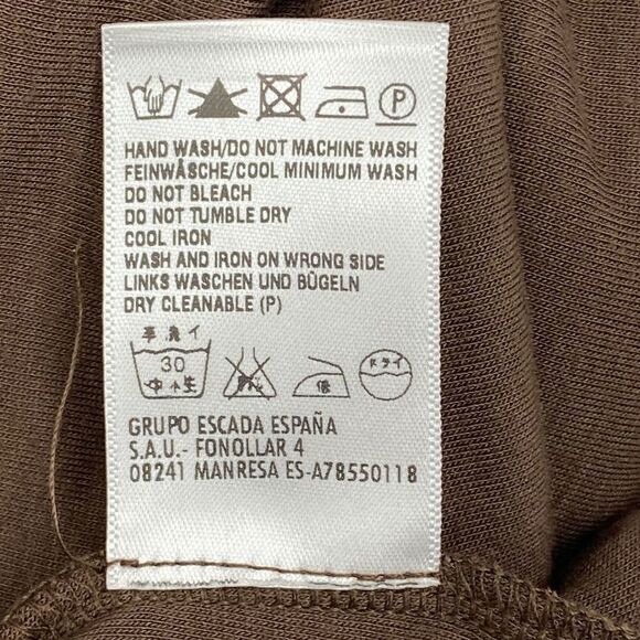 ESCADA Brown Beaded Sequined Beaded Blouse 42 Nwt - Picture 13 of 13